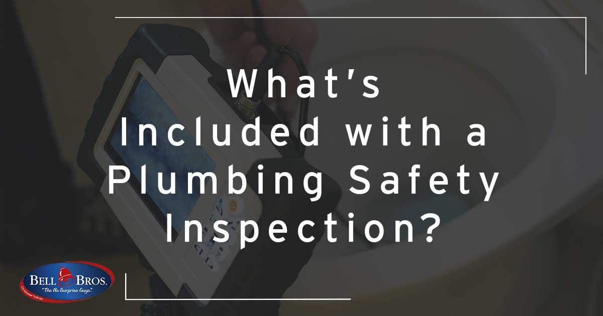 What's included in a plumbing safety inspection?