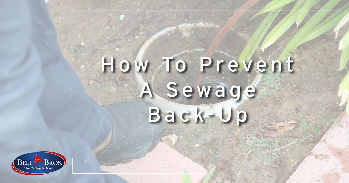 How To Prevent A Sewage Back-Up