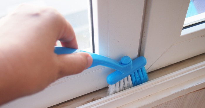 Slider windows require a little more cleaning.