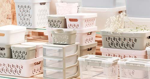 Image: cute boxes for storage and organization.