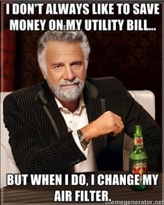 save money on utility bill meme