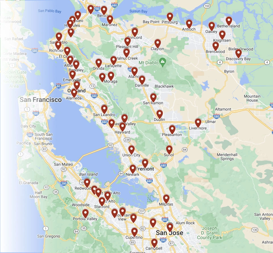 bell-brothers-east-bay-service-area-map