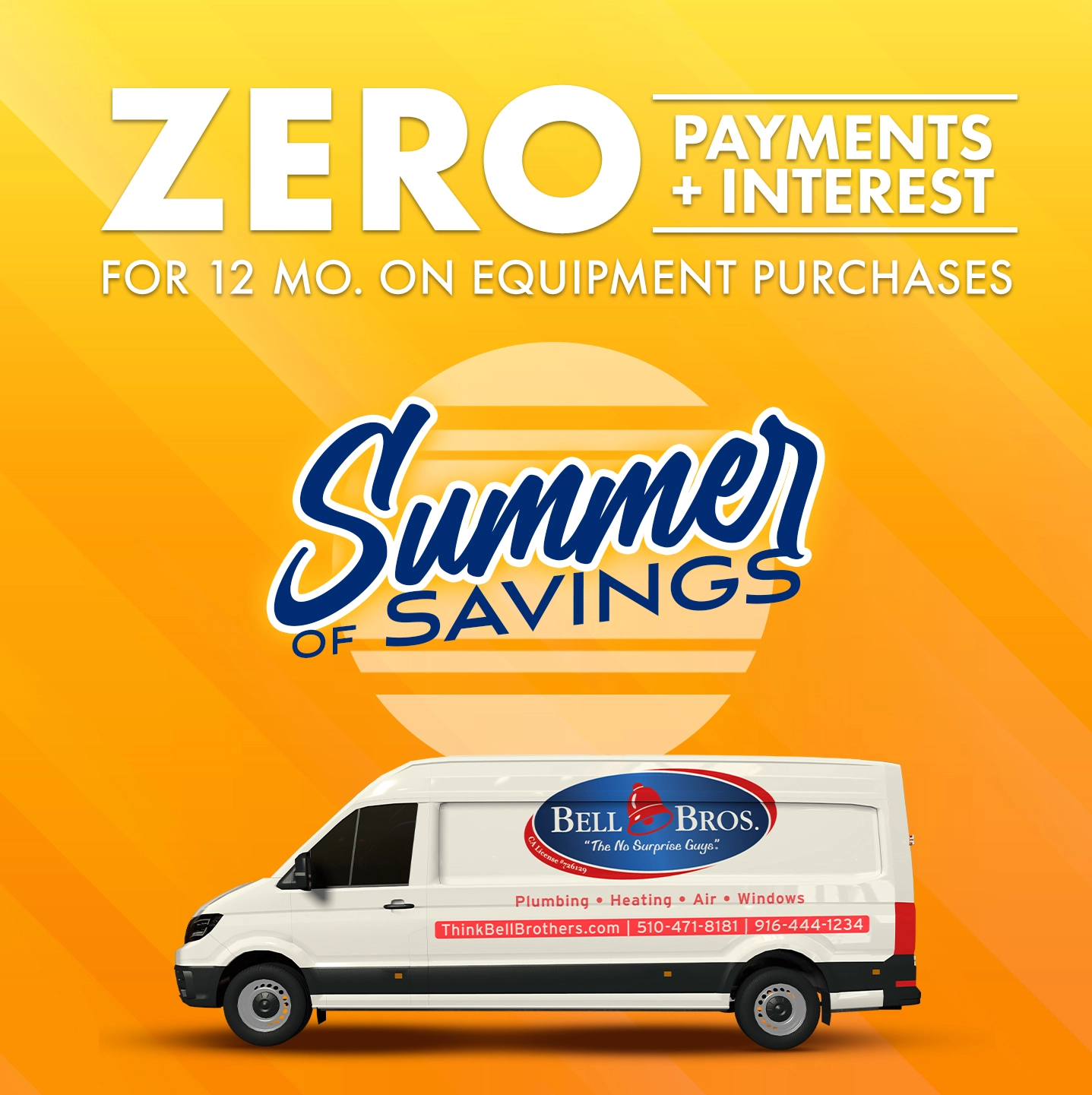 A Summer of Savings promotional graphic